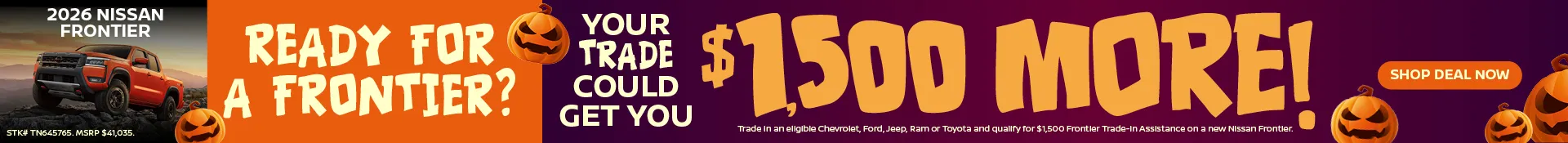 Nissan Frontier Trade Assistance Offer