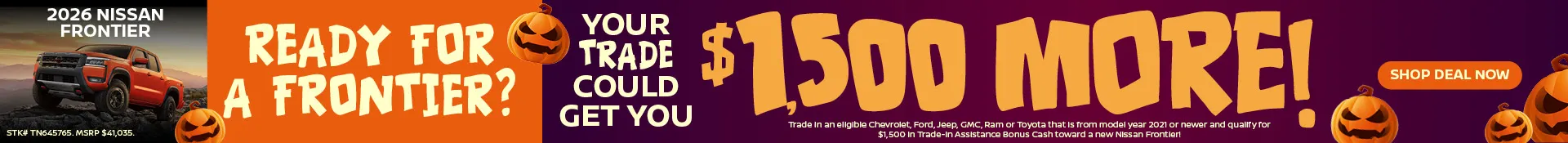 Nissan Frontier Trade Assistance Offer