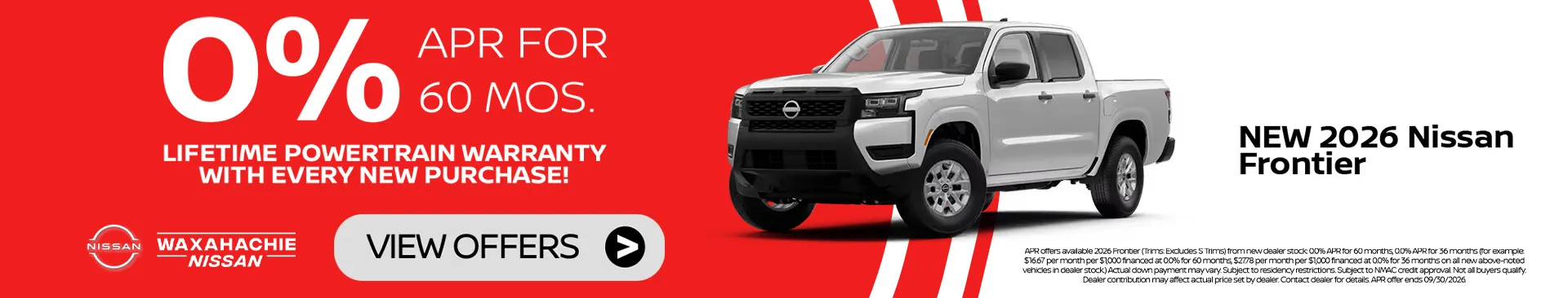 New Nissan Frontier Special in Waxahachie