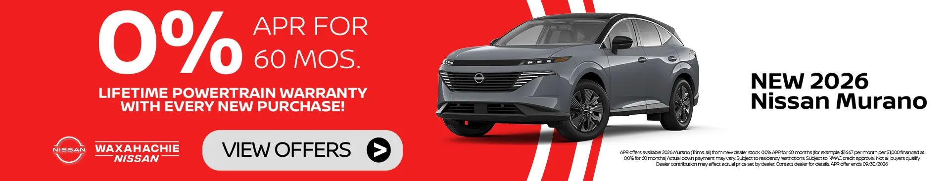 New Nissan Murano Special in Waxahachie