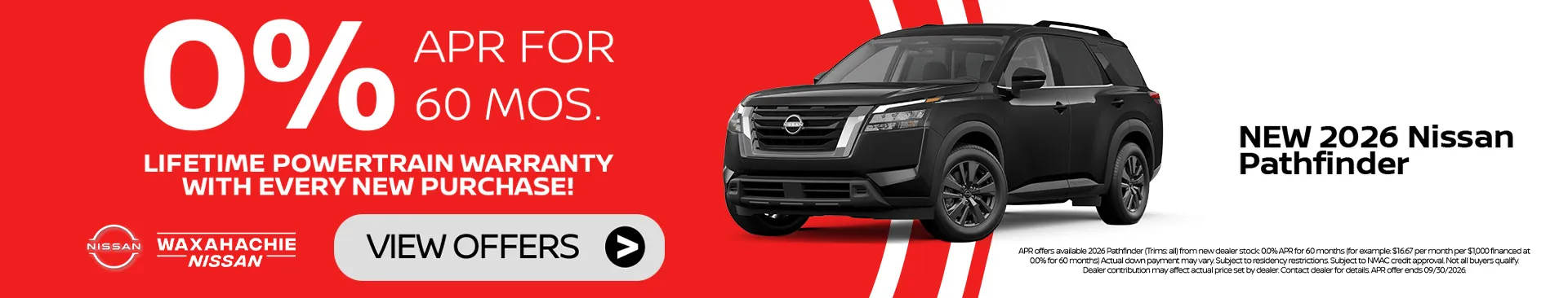 New Nissan Pathfinder Special in Waxahachie