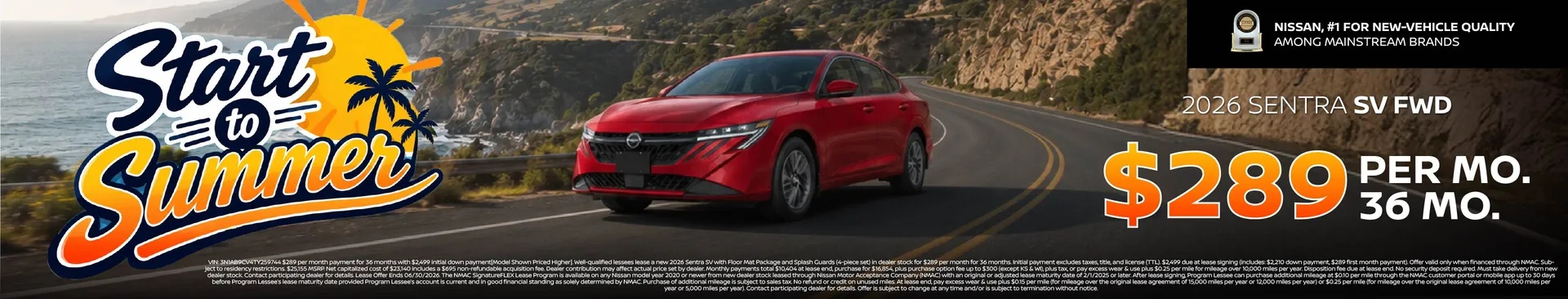 2026 Sentra Special Offer